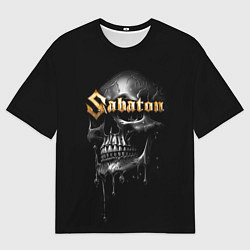 Футболка оверсайз мужская Sabaton - rock group, цвет: 3D-принт