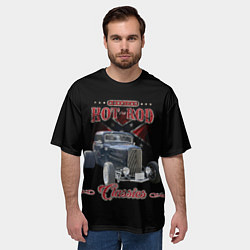 Футболка оверсайз мужская Классический хотрод на базе автомобиля 30-х годов, цвет: 3D-принт — фото 2
