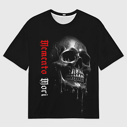 Футболка оверсайз мужская Memento mori - помни о смерти, цвет: 3D-принт