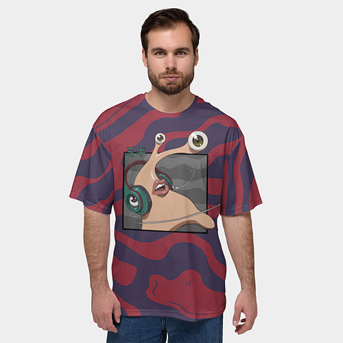 Мужская футболка оверсайз Правая рука Шиничи - Паразит: Учение о жизни / 3D-принт – фото 3