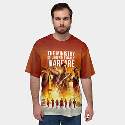 Футболка оверсайз мужская Гай Ричи - Министерство неджентльменских дел, цвет: 3D-принт — фото 2