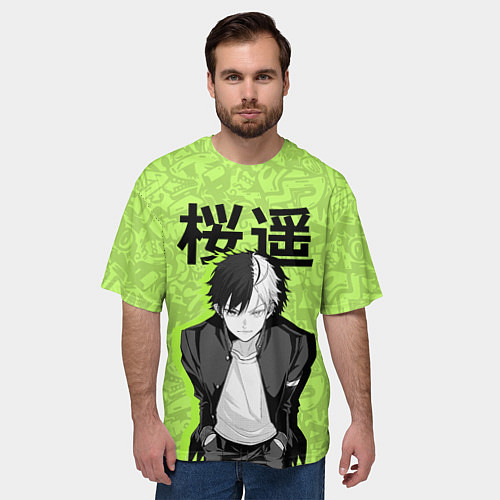 Мужская футболка оверсайз Харука - Ветролом / 3D-принт – фото 3