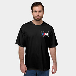 Футболка оверсайз мужская BMW motorsport six-speed, цвет: 3D-принт — фото 2