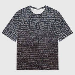 Футболка оверсайз мужская Крашеная кожа - текстура, цвет: 3D-принт