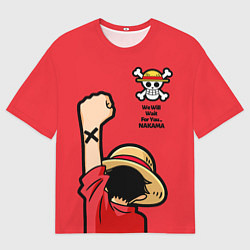 Футболка оверсайз мужская One Piece - captain Monkey D Luffy, цвет: 3D-принт