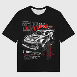 Футболка оверсайз мужская Skyline korch r34, цвет: 3D-принт