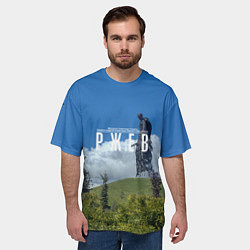 Футболка оверсайз мужская Ржев Мемориал Советскому Солдату, цвет: 3D-принт — фото 2