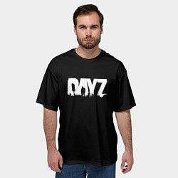 Футболка оверсайз мужская Dayz logo white, цвет: 3D-принт — фото 2