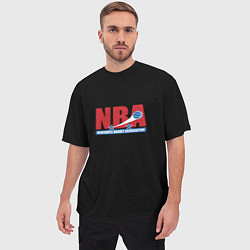 Футболка оверсайз мужская NBA sport basketball, цвет: 3D-принт — фото 2