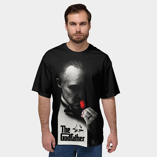 Мужская футболка оверсайз The Godfather - Don Vito / 3D-принт – фото 3