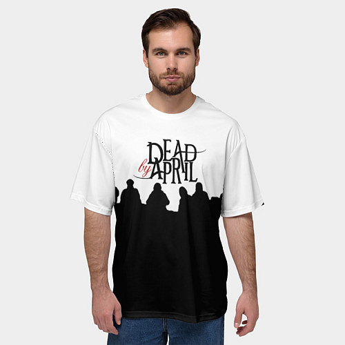 Мужская футболка оверсайз Dead by april rock / 3D-принт – фото 3