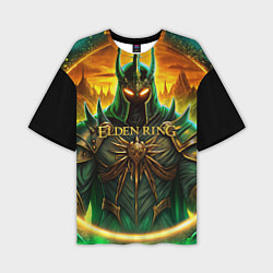 Футболка оверсайз мужская Elden Ring black knight, цвет: 3D-принт
