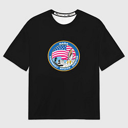Футболка оверсайз мужская NASA usa logo, цвет: 3D-принт