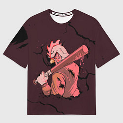 Футболка оверсайз мужская Хотлайн Майами - Джекет, цвет: 3D-принт