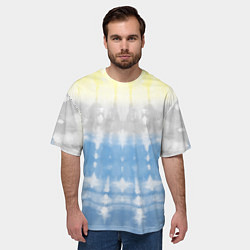 Футболка оверсайз мужская Color stripes: tie-dye, цвет: 3D-принт — фото 2