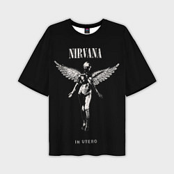 Футболка оверсайз мужская Nirvana album, цвет: 3D-принт