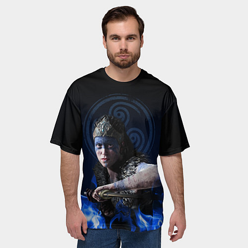 Мужская футболка оверсайз Senua - Hellblade / 3D-принт – фото 3