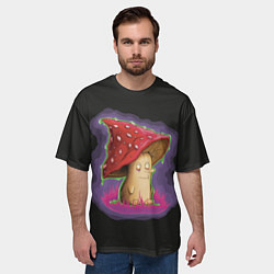 Футболка оверсайз мужская День Мухомора, цвет: 3D-принт — фото 2