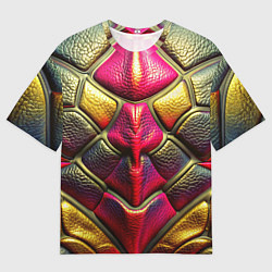 Футболка оверсайз мужская Объемная текстурная кожа, цвет: 3D-принт