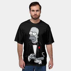Футболка оверсайз мужская Homer - the godfather, цвет: 3D-принт — фото 2
