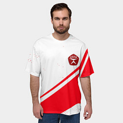 Футболка оверсайз мужская СССР спортивный стиль и знак качества, цвет: 3D-принт — фото 2