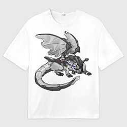 Футболка оверсайз мужская BMW M1000RR drago, цвет: 3D-принт