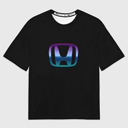 Футболка оверсайз мужская Honda neon logo, цвет: 3D-принт