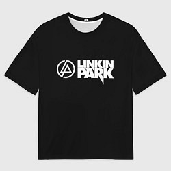 Футболка оверсайз мужская Linkin park logo rock music, цвет: 3D-принт