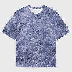Мужская футболка оверсайз Абстракция - синий лёд