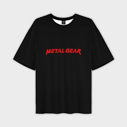 Футболка оверсайз мужская Metal gear red logo, цвет: 3D-принт