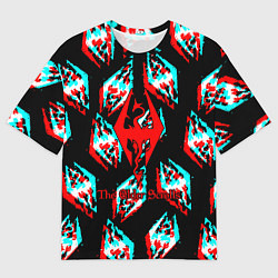 Футболка оверсайз мужская The elder scrolls glitch, цвет: 3D-принт