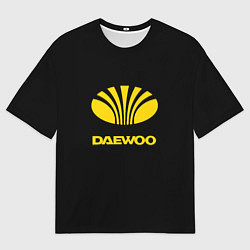 Футболка оверсайз мужская Daewoo logo yellow, цвет: 3D-принт