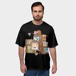 Футболка оверсайз мужская Аня: Семья шпиона, цвет: 3D-принт — фото 2