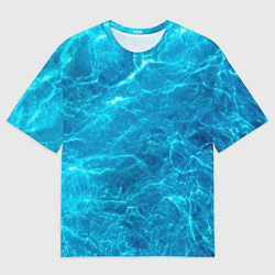 Футболка оверсайз мужская Водная текстура, цвет: 3D-принт