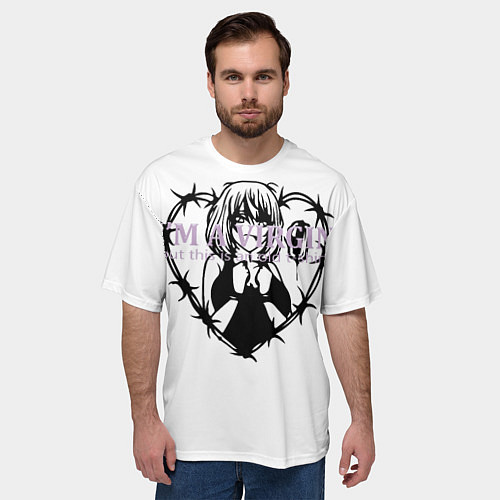 Мужская футболка оверсайз Im a virgin / 3D-принт – фото 3