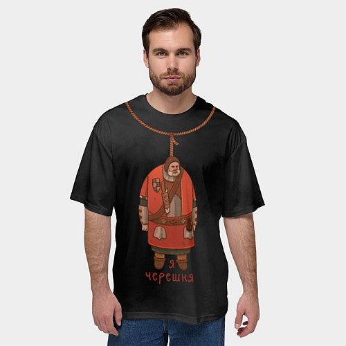 Мужская футболка оверсайз Ведьмак: кровавый барон черешня / 3D-принт – фото 3