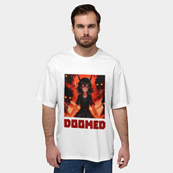 Футболка оверсайз мужская Kitaokas rage - Doomed, цвет: 3D-принт — фото 2