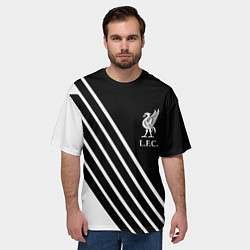 Футболка оверсайз мужская Liverpool sport fc geometry, цвет: 3D-принт — фото 2