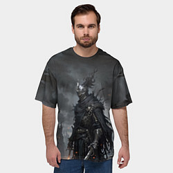 Футболка оверсайз мужская Воин с парными мечами, цвет: 3D-принт — фото 2