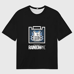 Футболка оверсайз мужская Rainbnow six онлайн шутер, цвет: 3D-принт