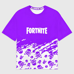 Футболка оверсайз мужская Fortnite skull pattern, цвет: 3D-принт