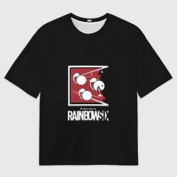 Футболка оверсайз мужская Rainbow six game ubisoft, цвет: 3D-принт