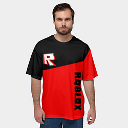 Футболка оверсайз мужская Roblox geometry red, цвет: 3D-принт — фото 2