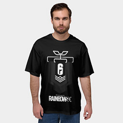 Футболка оверсайз мужская Радуга лого гейм, цвет: 3D-принт — фото 2