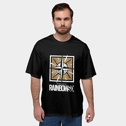 Футболка оверсайз мужская Юбисофт гейм радуга 6, цвет: 3D-принт — фото 2