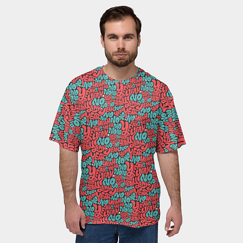 Мужская футболка оверсайз И да и нет / 3D-принт – фото 3