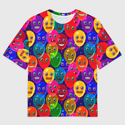 Футболка оверсайз мужская Шары монстры, цвет: 3D-принт