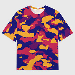 Футболка оверсайз мужская Камуфляж армейский, цвет: 3D-принт