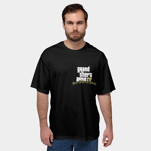 Мужская футболка оверсайз GTA 6 logo game / 3D-принт – фото 3