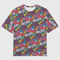 Футболка оверсайз мужская Сомнения, цвет: 3D-принт
